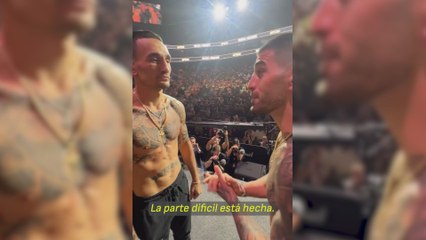 Esta toma revela lo que le dijo Topuria a Holloway: el hawaiano se quedó mudo...