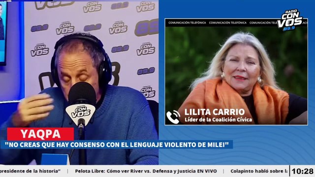 Elisa Carrió: A mí me da la impresión de que Milei esta jugando con fuego