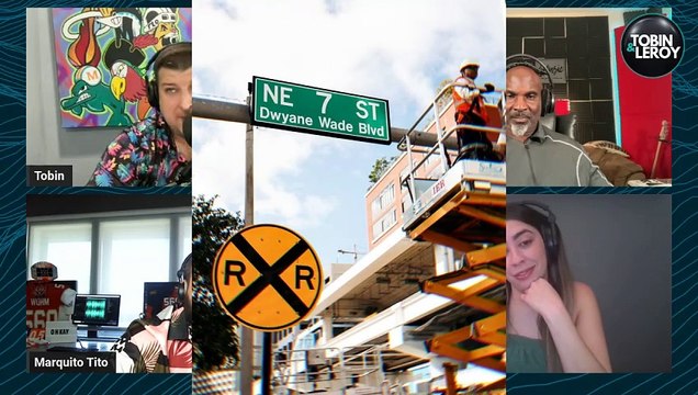 Miami Heat Honor Dwyane Wade with Statue and Dwyane Wade Blvd is finally up!