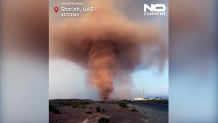 Staub und Blitze: spektakuläres Naturphänomen in VAE