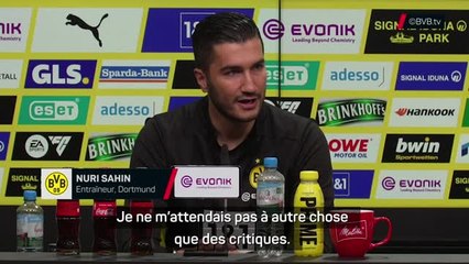 Dortmund - Sahin : "Les critiques sont logiques et je m'y attendais"