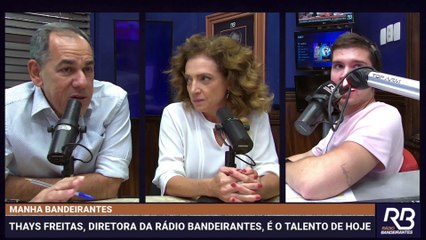 Thays Freitas, diretora da Rádio Bandeirantes, é o talento de hoje