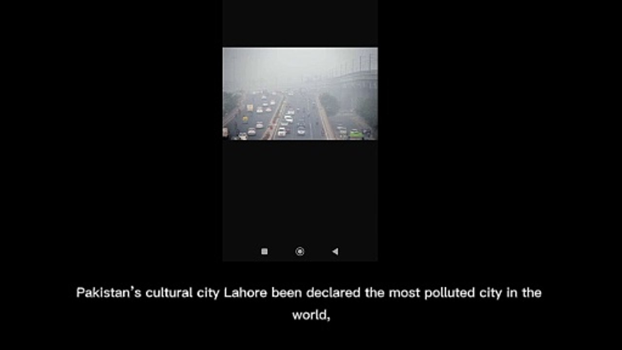 High alert in Lahore due to fog ️️