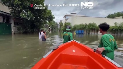Tempestade tropical Trami devasta norte das Filipinas