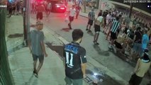 Câmeras de segurança flagram guarda municipal agredindo torcedores do Botafogo