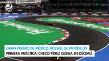 Gran Premio de México: Russell se impone en primera práctica; Checo Pérez queda en décimo