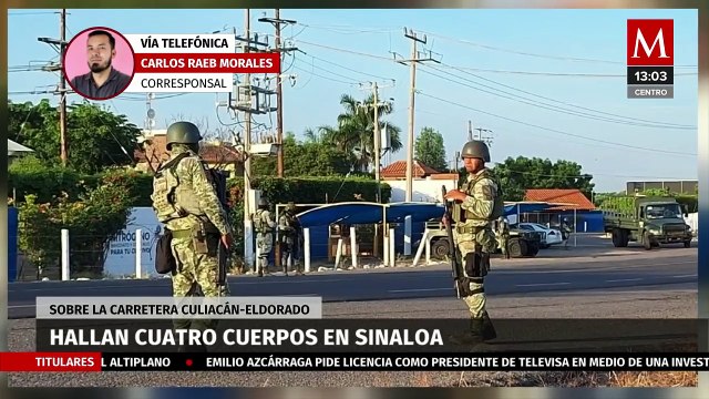 Hallan cuatro cuerpos en la carretera Culiacán-Eldorado, en Sinaloa
