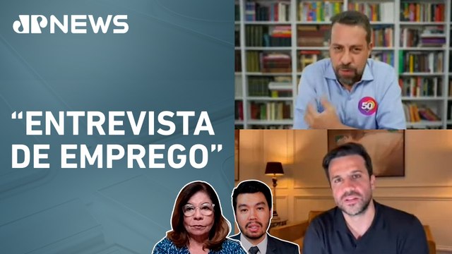 Guilherme Boulos participa de sabatina nos canais de Pablo Marçal