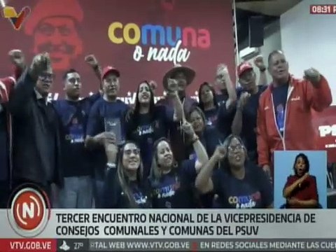 Gobierno Nacional realiza el tercer encuentro nacional con las comunas y consejos comunales del PSUV
