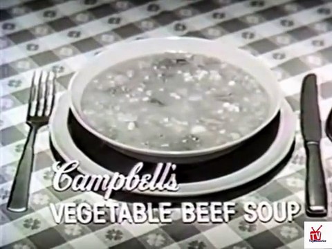 1960s Campbell's soup - June Lockhart, Jon Provost & Hugh Reilly TV commercial