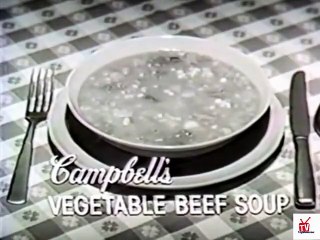 1960s Campbell's soup - June Lockhart, Jon Provost & Hugh Reilly TV commercial