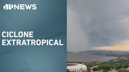 Rio Grande do Sul tem chuva e ventos de até 100 km/h