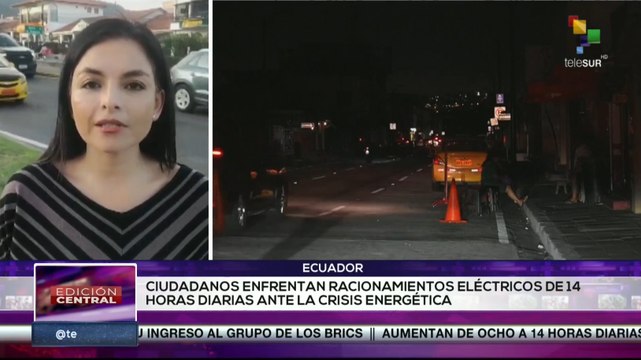 En Ecuador ciudadanos sufren recortes paulatinos del servicio eléctrico