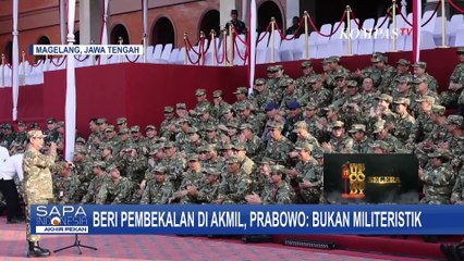 Beri Pembekalan Menteri di Akmil, Prabowo: Bukan Militeristik