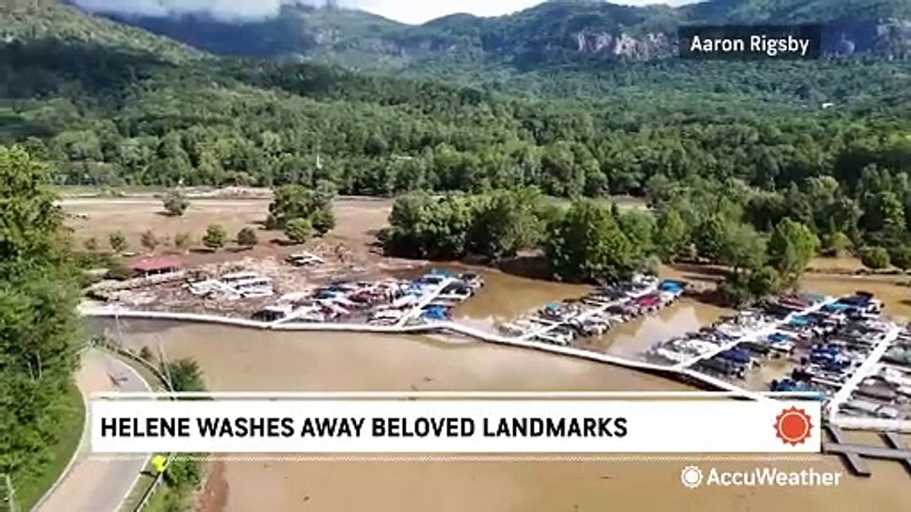 Beloved landmarks washed away by Hurricane Helene