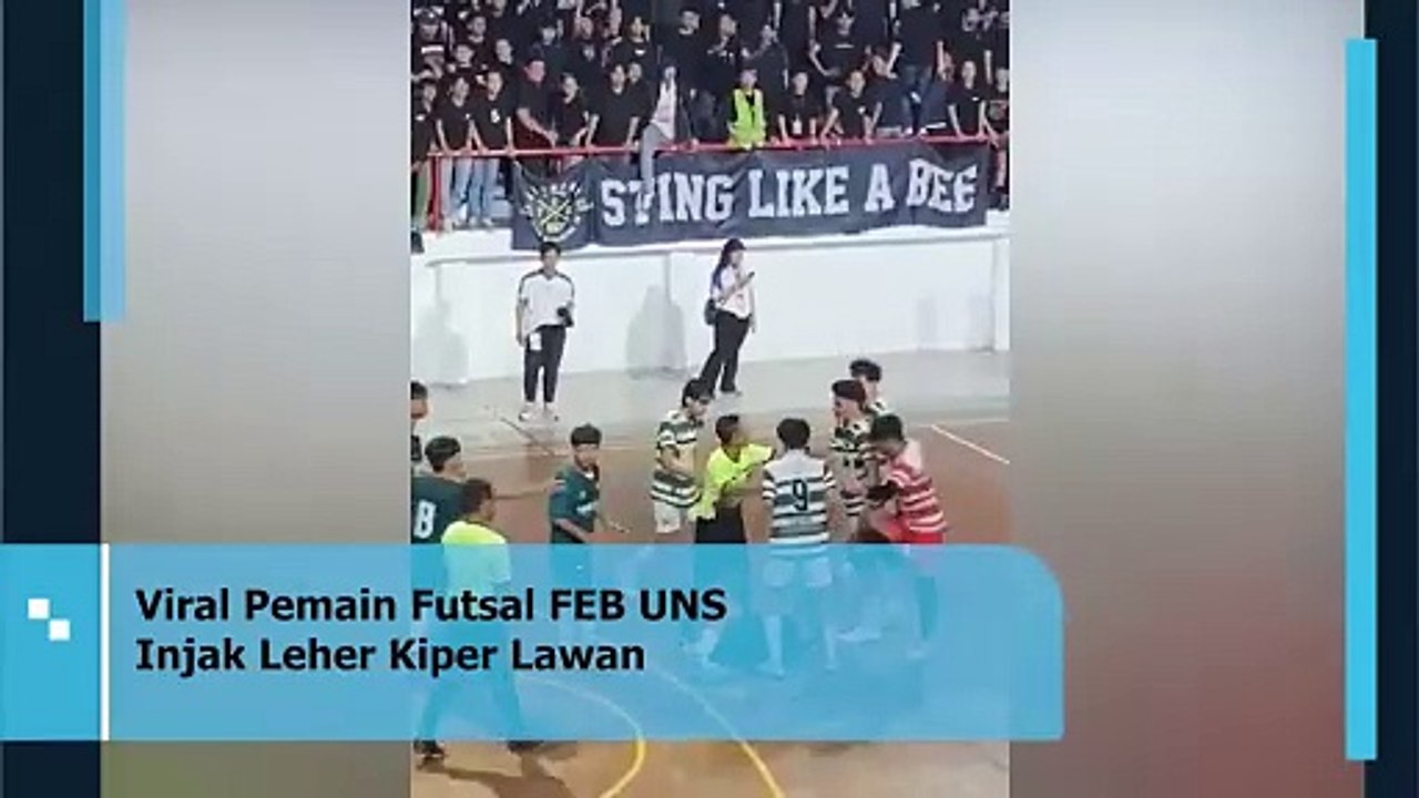 Viral Pemain Futsal FEB UNS Injak Leher Kiper Lawan