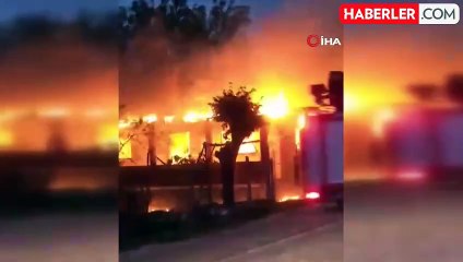 Şömineden Sıçrayan Ateş Tek Katlı Evi Kül Etti