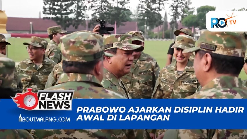 HARI PERTAMA RETREAT KABINET: PRABOWO TEKANKAN DISIPLIN MELALUI KEHADIRAN DINI DI LAPANGAN