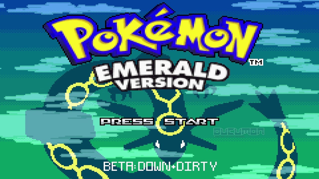 Pokemon Beta Emerald Down + Dirty - GBA ROM Hack you can catch all leaked Gen 3 beta Pokemon