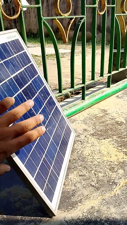 Solar panel power test