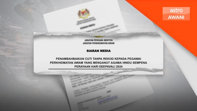 Penjawat awam beragama Hindu boleh guna Cuti Tanpa Rekod