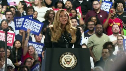 ‘I’m Here As a Mother’: Beyoncé Boosts Kamala Harris at Biggest Campaign Rally To Date