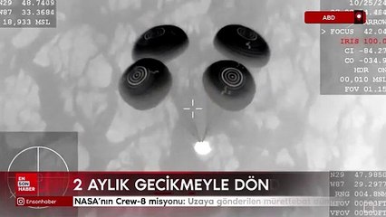 NASA'nın Crew-8 misyonu: Uzaya gönderilen mürettebat dünyaya döndü