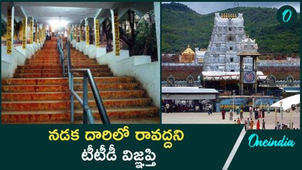 TTD: మెట్ల మార్గంలో వచ్చే భక్తులకు విజ్ఞప్తి.. సౌకర్యాలే కాదు భద్రత కూడా మా బాధ్యతే | Oneindia Teugu