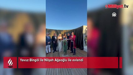 Yavuz Bingöl ile Nilşah Ağaoğlu evlendi! Oktay Kaynarca'nın sözleri herkesi güldürdü