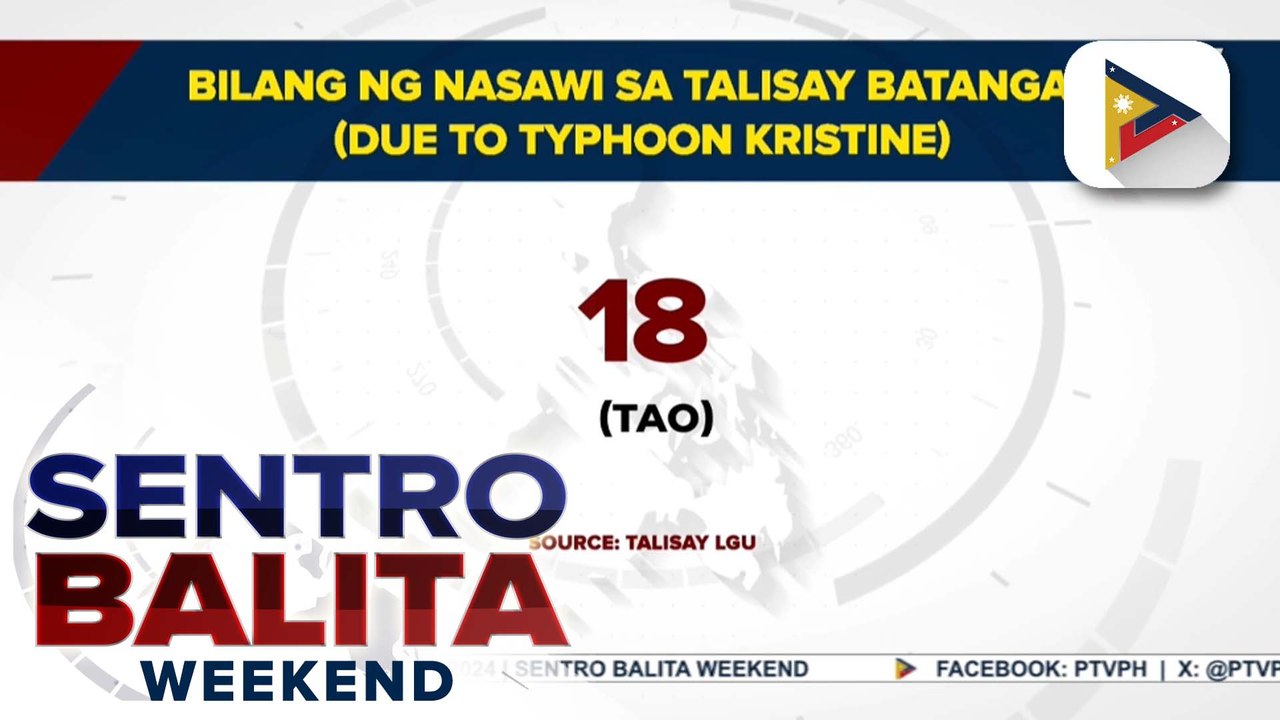 Bilang ng nasawi sa Talisay, Batanga dahil sa Bagyong #KristinePH, pumalo sa 18