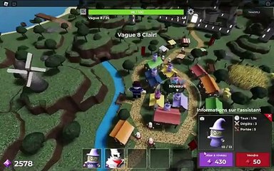 Je protége le château de slime... (Roblox Tower Heroes)