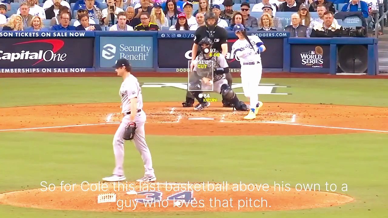 FIRST RUN of the 2024 World Series! (Dodgers score first!)