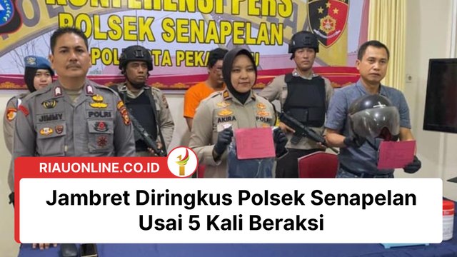 Jambret Diringkus Polsek Senapelan Usai 5 Kali Beraksi