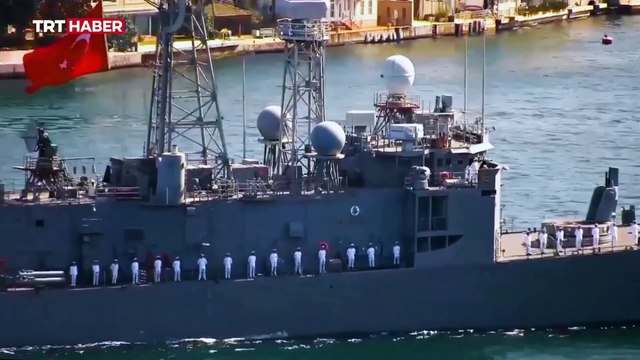 MSB, Somali Deniz Görev Grubu'nun Oruç Reis'e refakat görüntülerini paylaştı