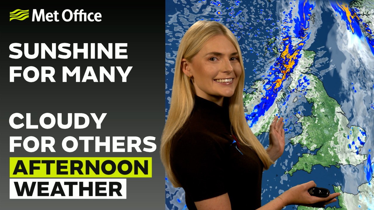 Met Office Afternoon Weather Forecast 26/10/2024 - Rain southeast and far northwest