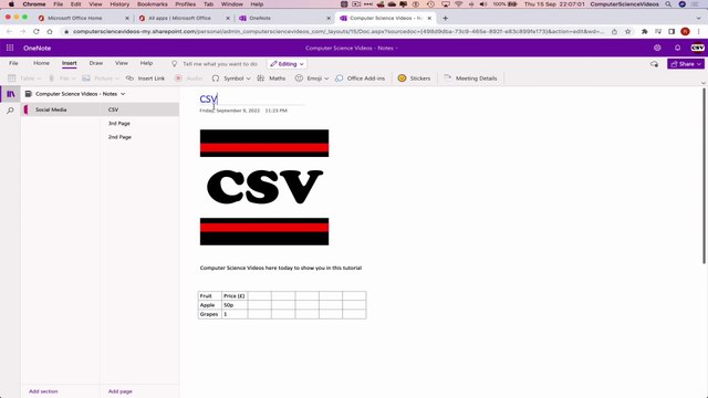 How to USE Microsoft OneNote for Office 365 On a Mac - Tutorial 8 - Insert A Link - Basic Tutorial