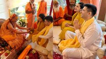 Parineeti Chopra Raghav Chaddha Takes Blessing Of Swami Shankaracharya Video, Reason...