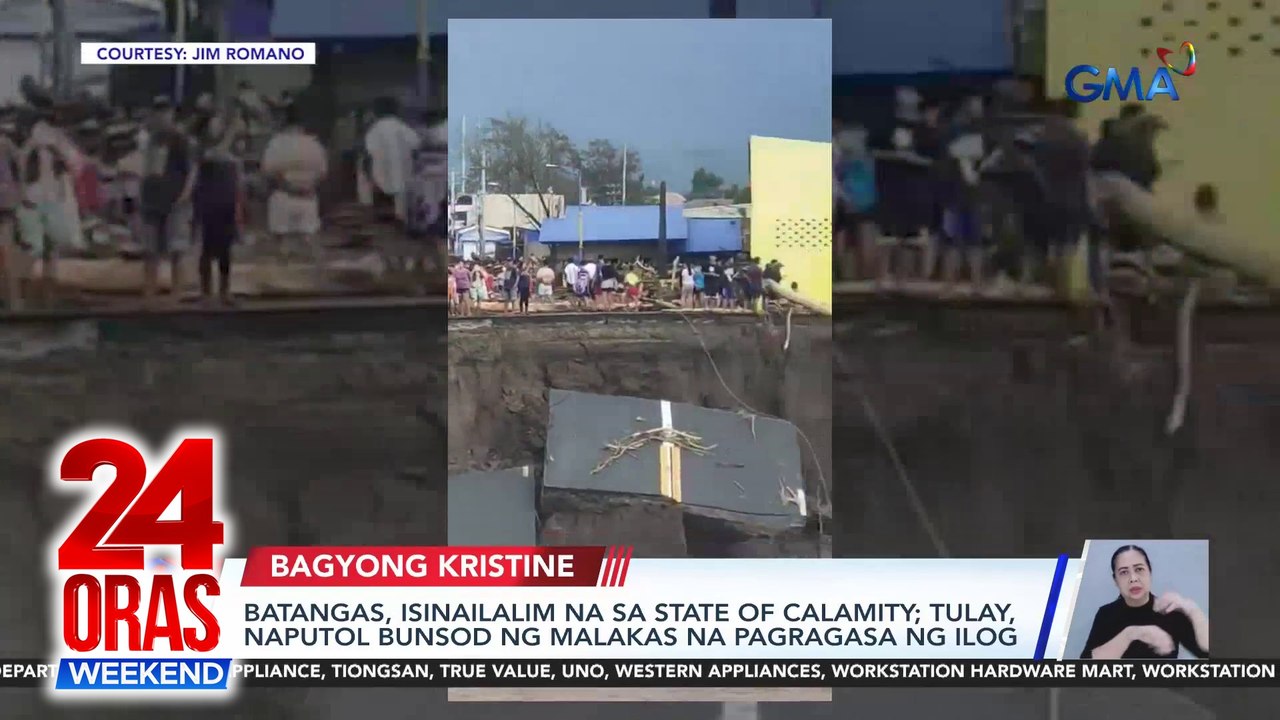 Batangas, isinailalim na sa state of calamity; tulay, naputol bunsod ng malakas na pagragasa ng ilog | 24 Oras Weekend