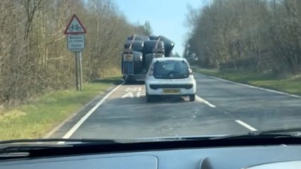 Hilarious 'Bale Fail' reminds man why it's wise to keep distance from a tractor