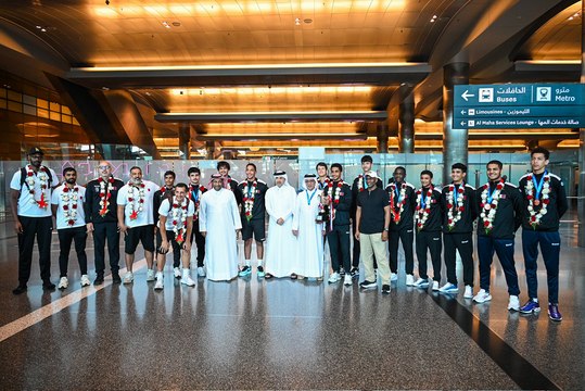 بعثة المنتخب القطري تصل الدوحة بعد تحقيقها التأهل لبطولة العالم للناشئين لكرة اليد الشاطئية 2025