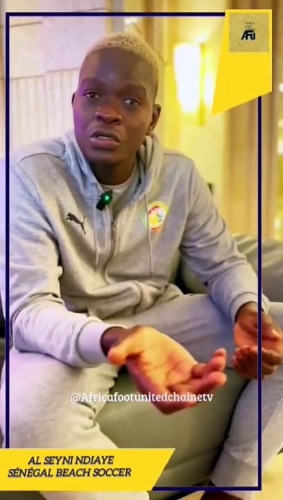 #CAN #BeachSoccer #Égypte2024  le capitaine du #Sénégal  Al Seyni Ndiaye se livre au micro #AfricaFootUnited 