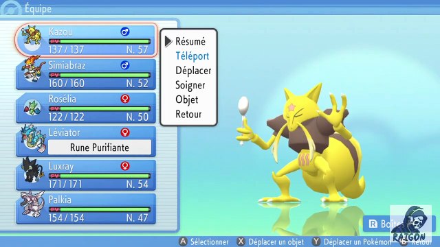 Route victoire le plus court - Chemin ligue pokemon - griffe rasoir Dimoret - pokemon perle diamant