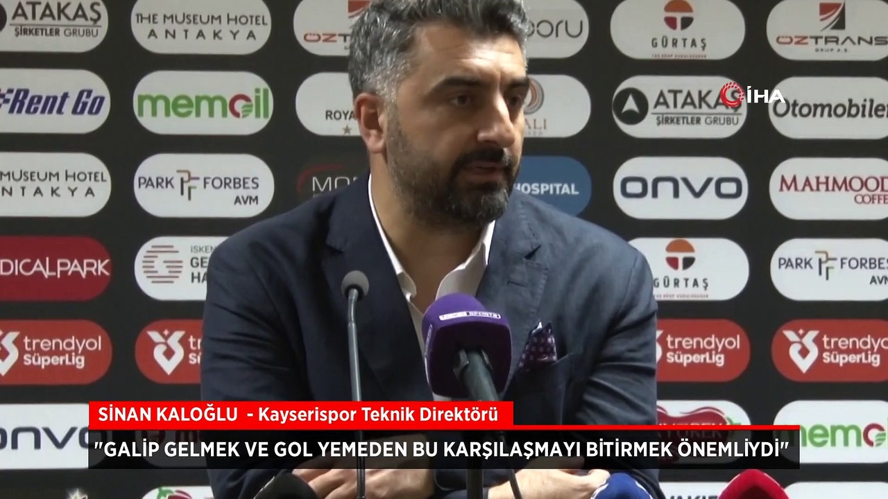Sinan Kaloğlu: Galip gelmek ve gol yemeden bu karşılaşmayı bitirmek önemliydi