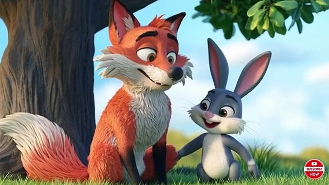 बूढ़ी लोमड़ी और खरगोश की दोस्ती - kids stories - stories for kids - Moral Story - kids cartoons -