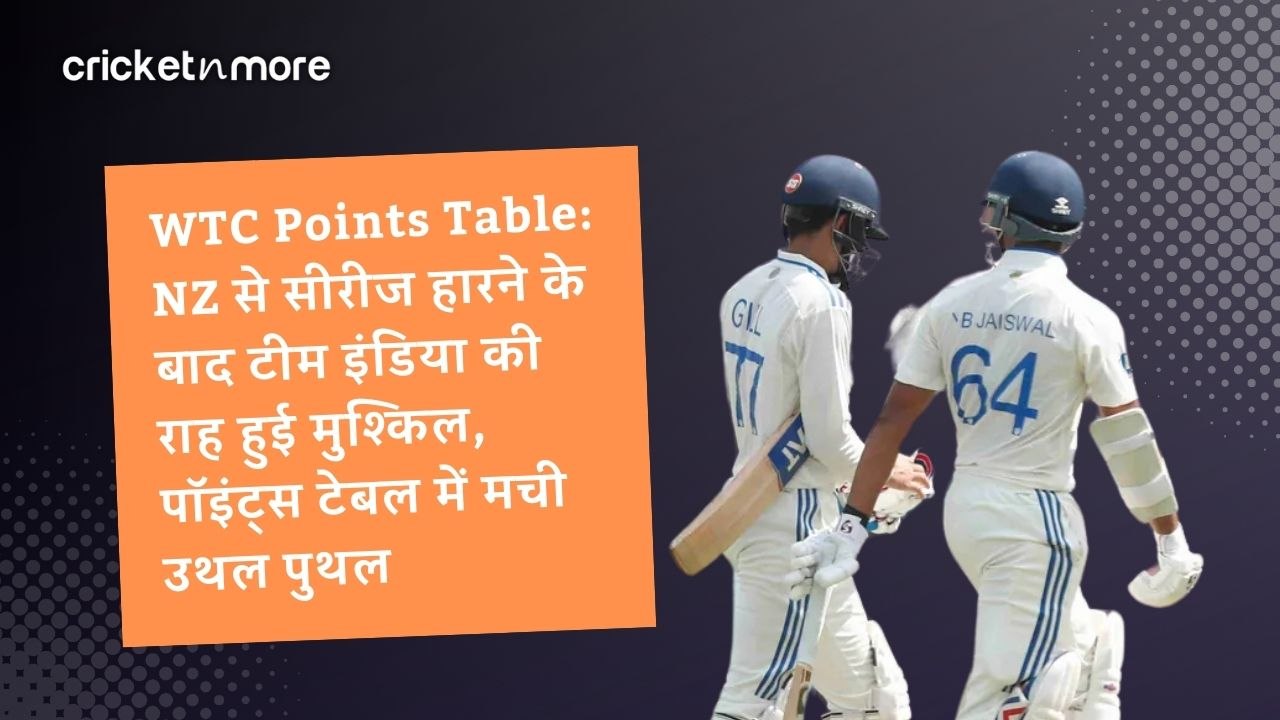 WTC Points Table: NZ से सीरीज हारने के बाद टीम...
