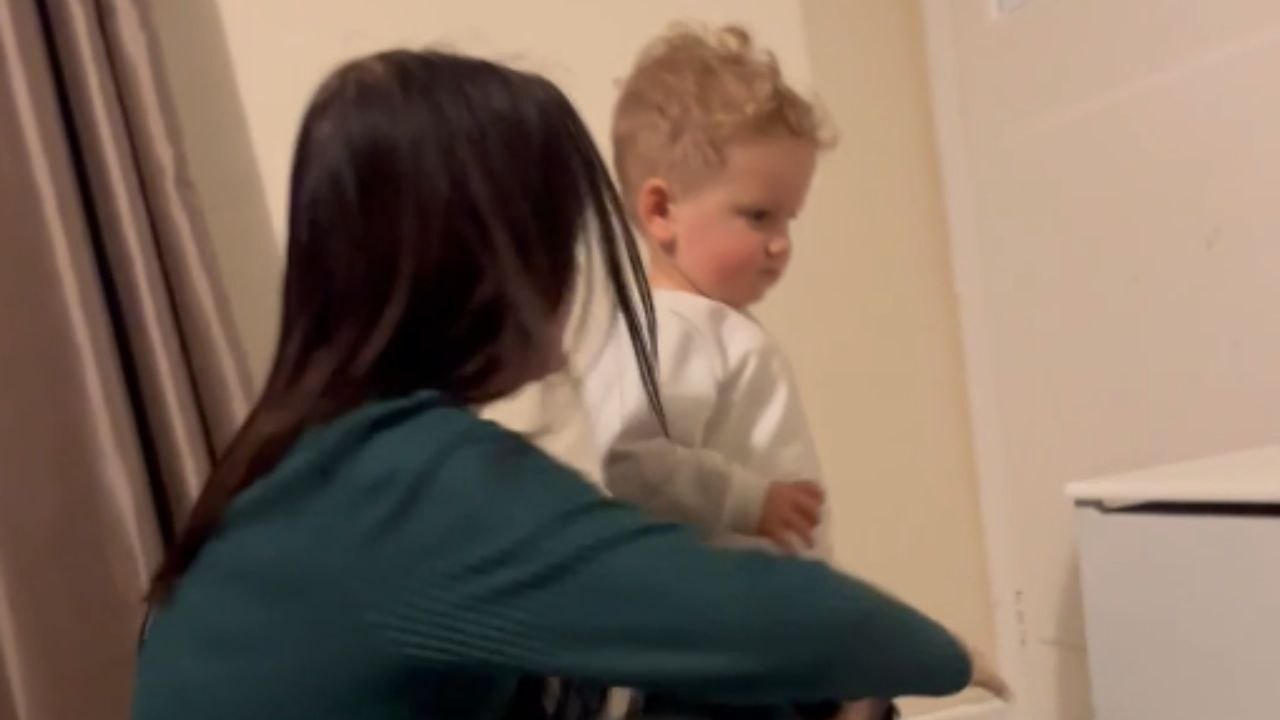 Mischievous aunt scares nephew by channeling the ghost of angry ape