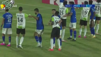 گل سوم بازی خیبرخرم‌آباد و استقلال