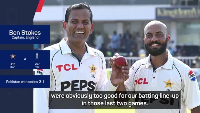 Pakistan spinners 'too good' for our batsmen - Stokes