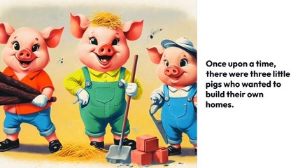 The three little pigs. #threelittlepigs #storyforkids #kidsvideo