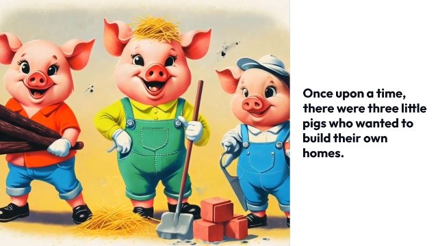 The three little pigs. #threelittlepigs #storyforkids #kidsvideo